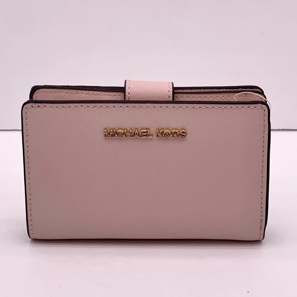 Michael Kors Jet Set Travel Medium Bifold Wallet Pink